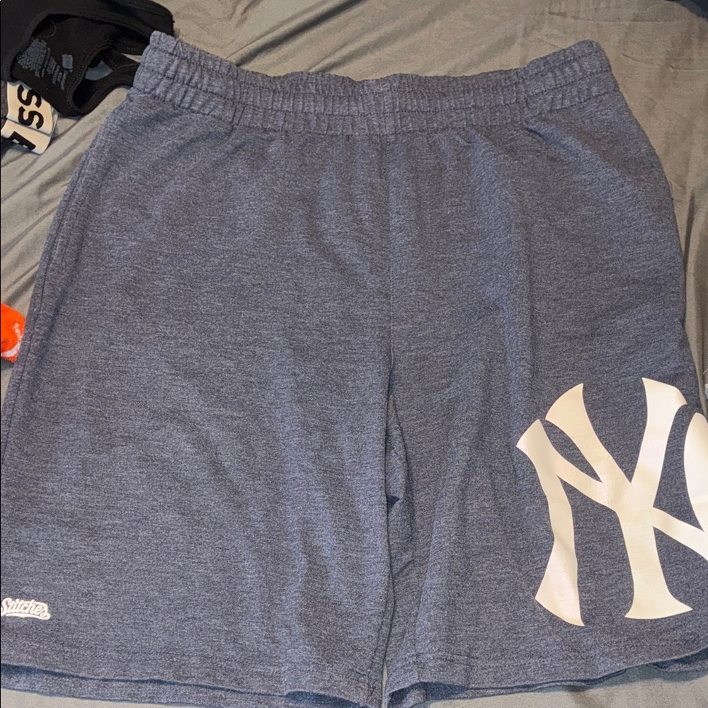 Men's Blue Shorts with Logo